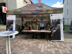 Info Stand auf dem Briloner Altstadtfest 2022 