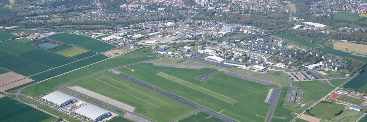 Aerial image of the Fritzlar air base